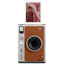 FUJIFILM instax mini EVO Hybrid Instant Camera with Film Variety Pack (Brown, 20 Exposures)