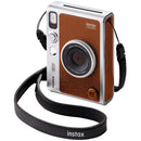 FUJIFILM instax mini EVO Hybrid Instant Camera with Film Variety Pack (Brown, 20 Exposures)