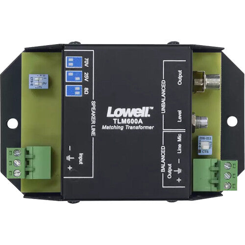 Lowell Manufacturing TLM-600A Impedance Matching Transformer (70V/25V/8-Ohm)