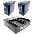 Frezzi FS-1 FBP-U80 Sony BP-U-Type 2-Battery Kit with Dual Charger (80Wh)