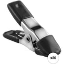 Impact 0.6" Steel Spring A-Clamp Kit (Black, 20-Pack)