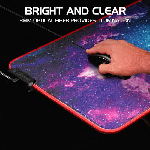 Enhance Pathogen XXL 3-LED Illuminated Mouse Pad (31.5 x 14", Galaxy)