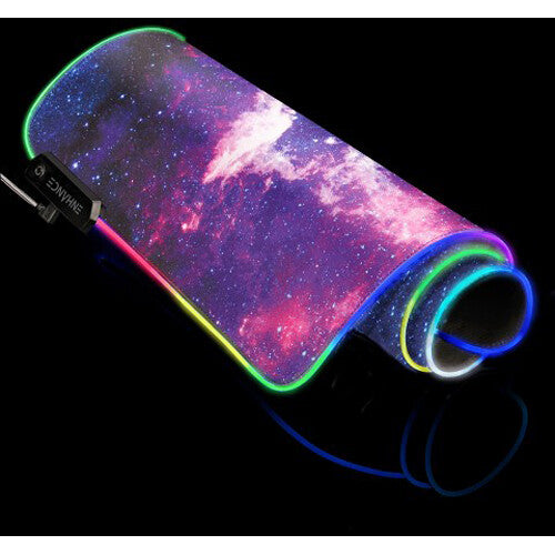 Enhance Pathogen XXL 3-LED Illuminated Mouse Pad (31.5 x 14", Galaxy)