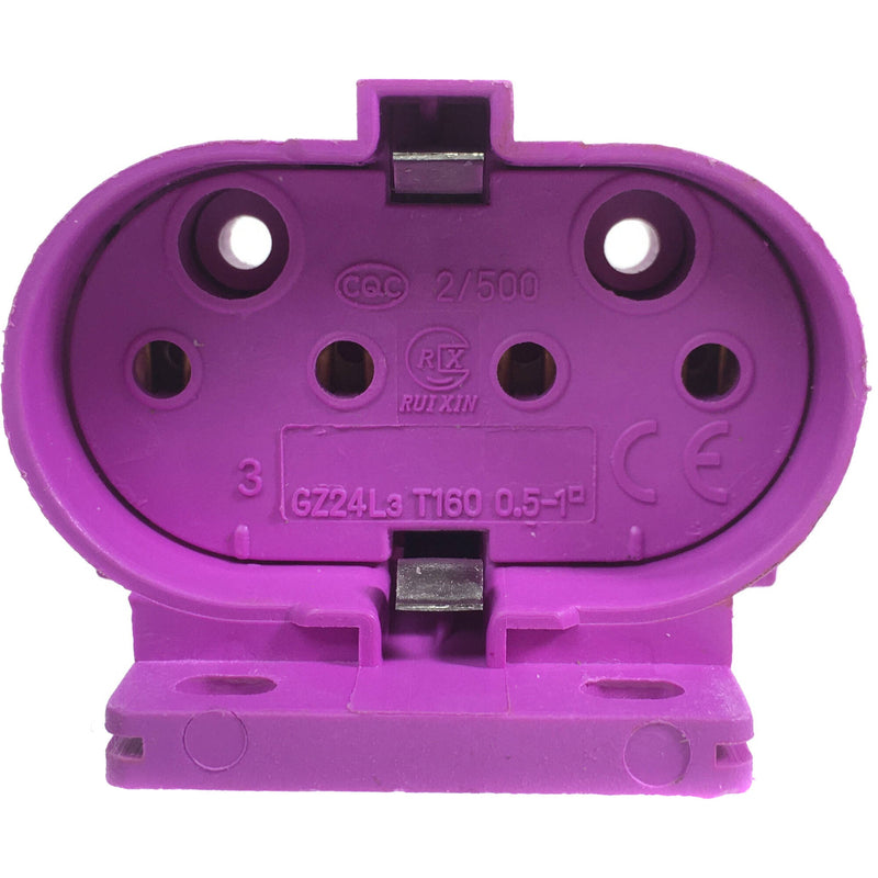ALZO 2G11 UV Resistant PBT Socket Lamp Holder (100-Pack)