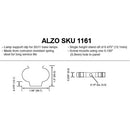 ALZO Spring Metal Clip Lamp Holder Support (100-Pack)