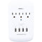Monster Cable Wall Tap Surge Protector (White)