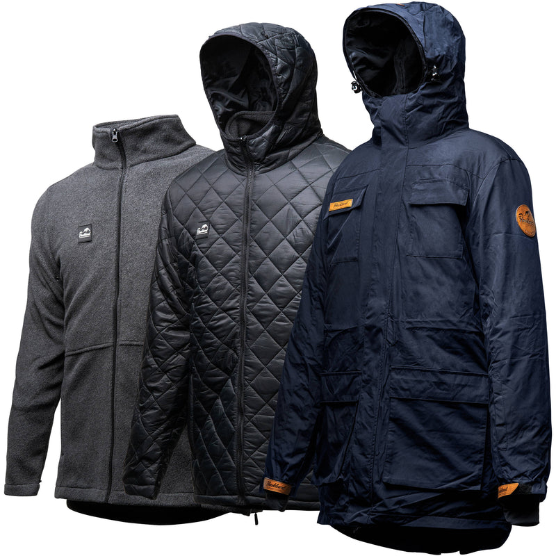 Haukland 7-in-1 Photography Jacket (Black/Blue, Men's X-Large)