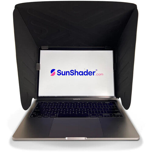 SunShader 3 Laptop Sun Shade & Privacy Screen (Medium, White)