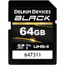 Delkin Devices 64GB BLACK UHS-II SDXC Memory Card