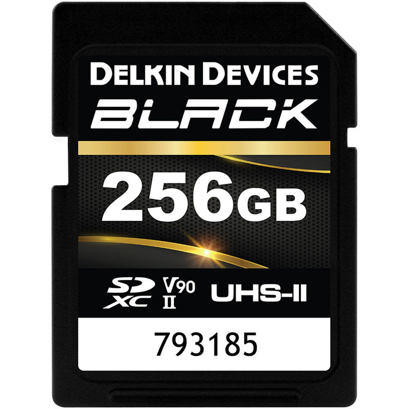 Delkin Devices 256GB BLACK UHS-II SDXC Memory Card