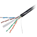 SatMaximum Cat 6 UTP Direct-Burial Outdoor Bulk Ethernet Cable (500', Black)