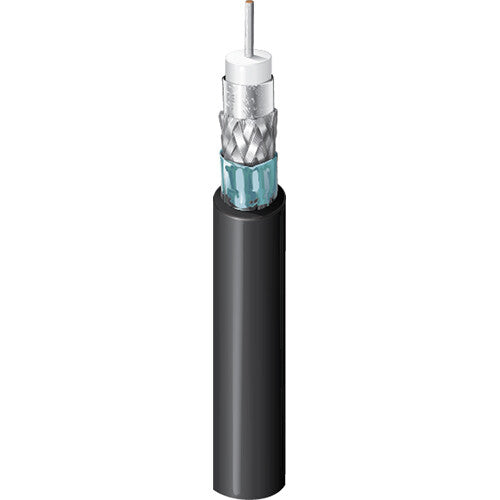 Belden 4731R UHD 4K 12G-SDI RG-11 14 AWG Coax Cable (1000', Black)