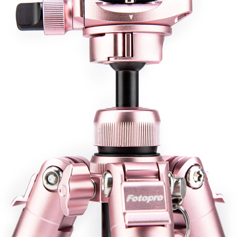Fotopro FY-820 Free-1 Compact Aluminum Travel Tripod (Rose Gold)
