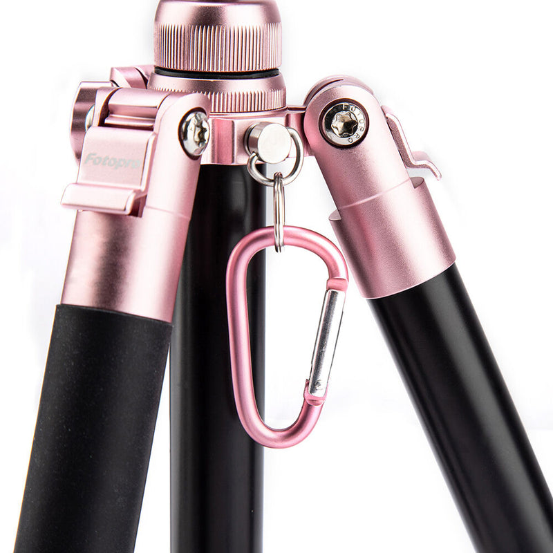 Fotopro FY-820 Free-1 Compact Aluminum Travel Tripod (Rose Gold)