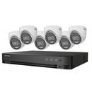 Hikvision Turbo HD ColorVu Kit with 8-Channel DVR & 6 Outdoor Turret Cameras with 2.8mm Lens
