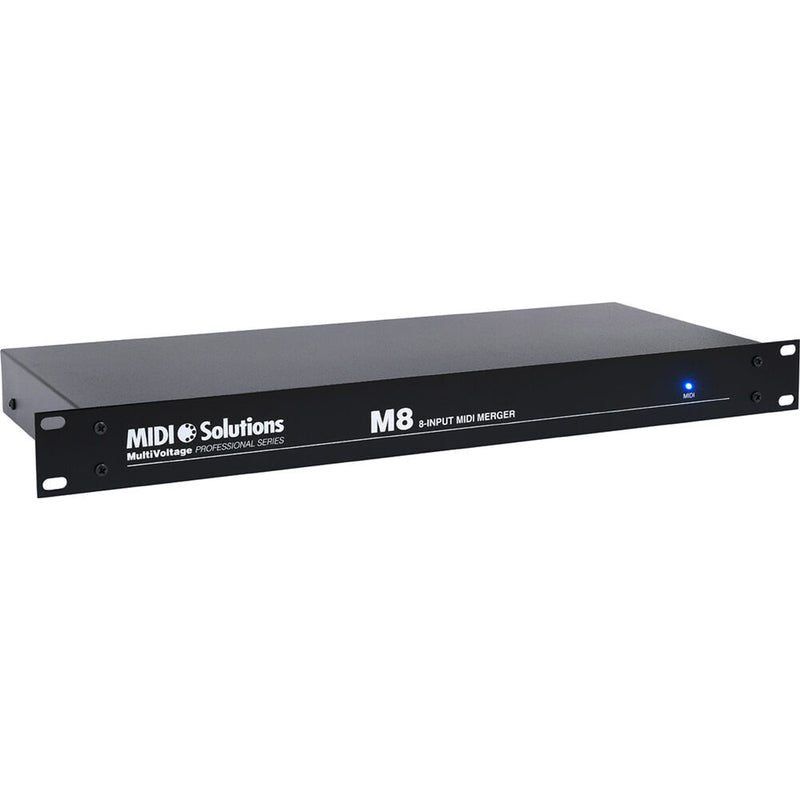 MIDI Solutions MultiVoltage M8 8x2 Active MIDI Merger (Rackmount)