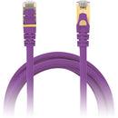 Power Technologies Snagless Network Cables with Gold-Plated RJ45 Connectors (6', Purple)