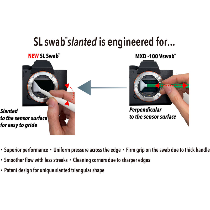 VisibleDust SL Swab Firm Grip Sensor Cleaning Swab (Eggplant, 1.0x 24mm, 50-Pack)