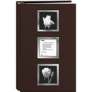 Pioneer Photo Albums Post-Bound Bi-Directional Memo Pocket Album (Brown, 4 x 6")