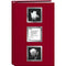 Pioneer Photo Albums Post-Bound Bi-Directional Memo Pocket Album (Red, 4 x 6")