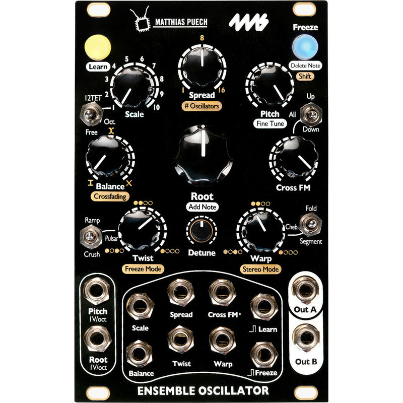 4ms Ensemble Oscillator Eurorack Module (Black, 16 HP)