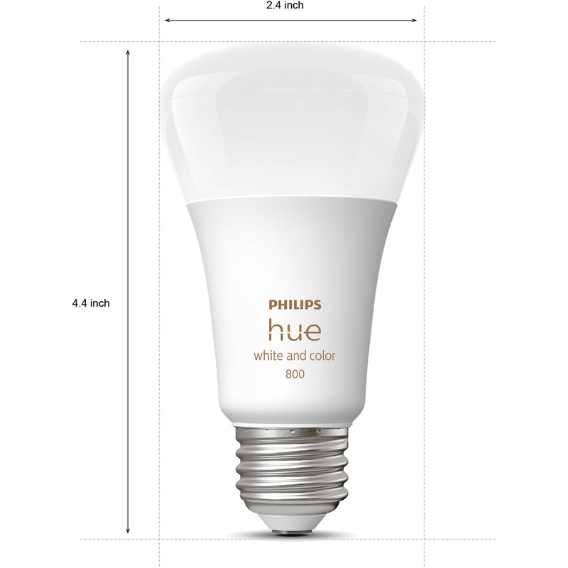 Philips Hue A19 Bulb with Bluetooth (White & Color Ambiance, 3-Pack)