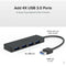 Plugable USB-C 4-Port Hub (Black)