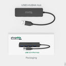 Plugable USB-C 4-Port Hub (Black)