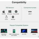 Plugable USB-C 4-Port Hub (Black)