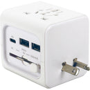 QVS Universal Power Adapter with Triple USB Charging Ports