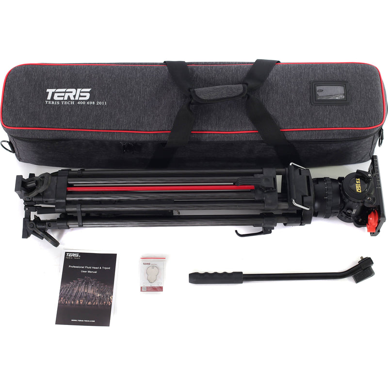 Teris TS150CF-Q Fluid Head & Tripod Kit (Carbon Fiber)