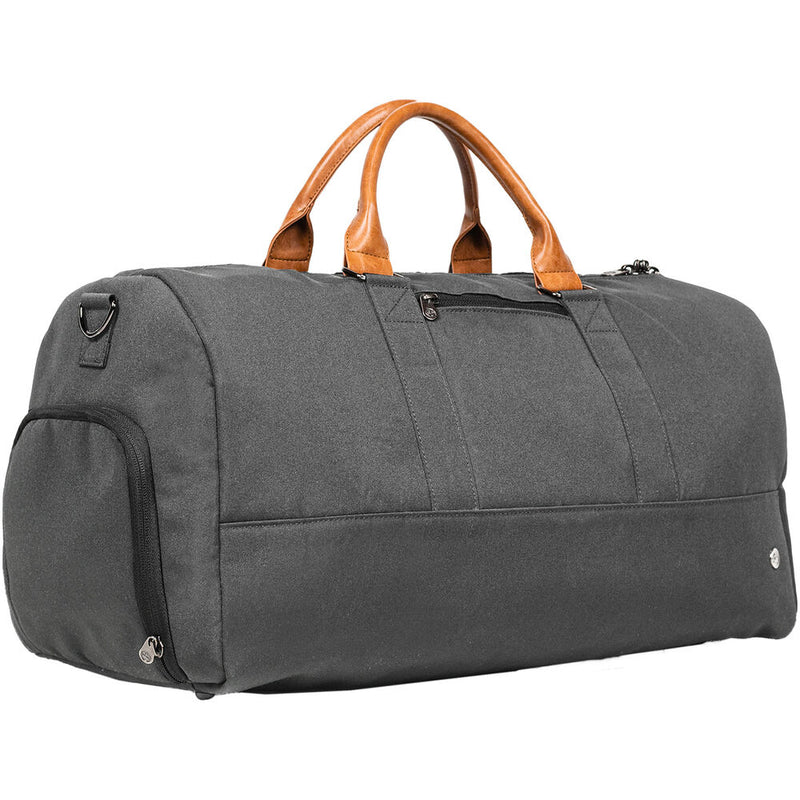 PKG International Bishop Duffle Bag (42L, Dark Gray/Tan)
