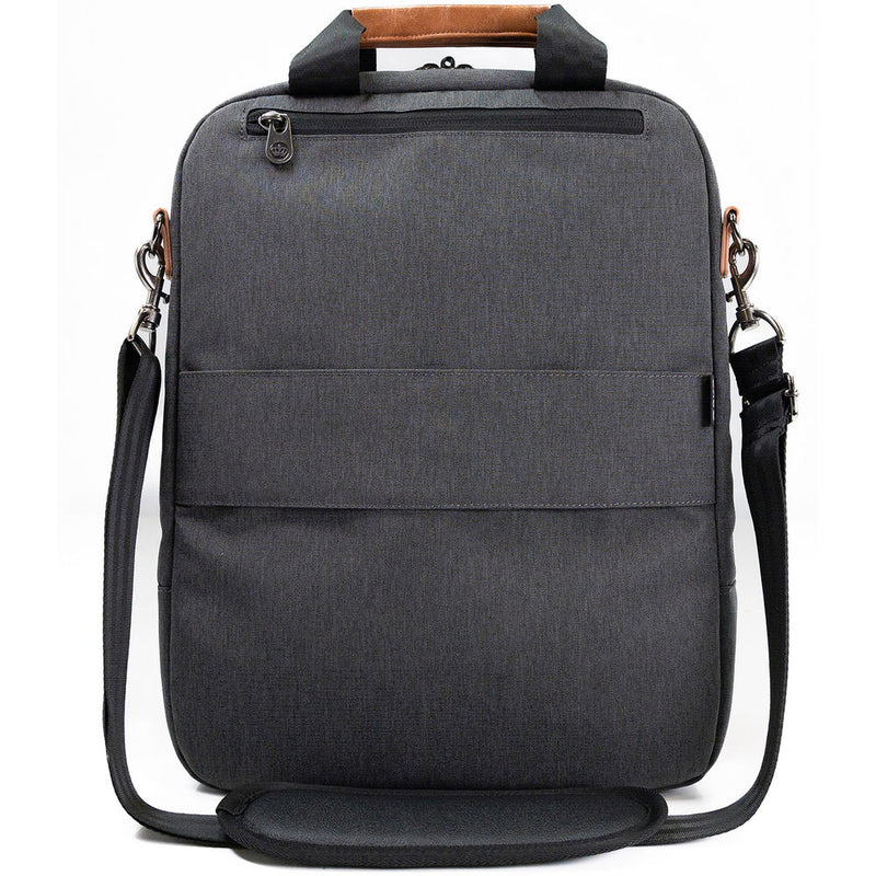 PKG International Riverdale Recycled Messenger Bag (Gray/Tan, 11L)