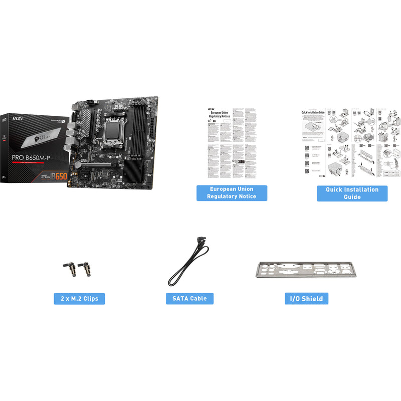 MSI PRO B650M-P AM5 Micro-ATX Motherboard