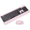 Uncaged Ergonomics KM1 Wireless Keyboard and Mouse (Pink)