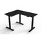 Uncaged Ergonomics Rise Up Electric L-Shaped Corner Standing Desk