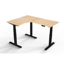 Uncaged Ergonomics Rise Up Electric L-Shaped Corner Standing Desk