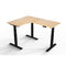 Uncaged Ergonomics Rise Up Electric L-Shaped Corner Standing Desk