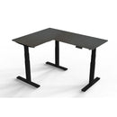 Uncaged Ergonomics Rise Up Electric L-Shaped Corner Standing Desk
