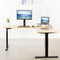Uncaged Ergonomics Rise Up Electric L-Shaped Corner Standing Desk