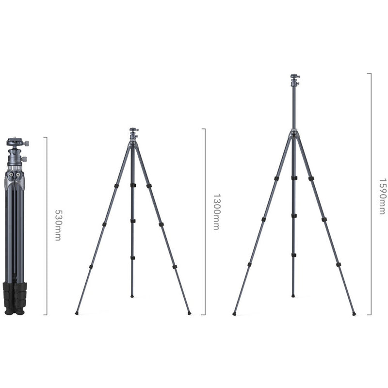 SmallRig AP-02 Lightweight Aluminum Travel Tripod with Arca-Type Ball Head