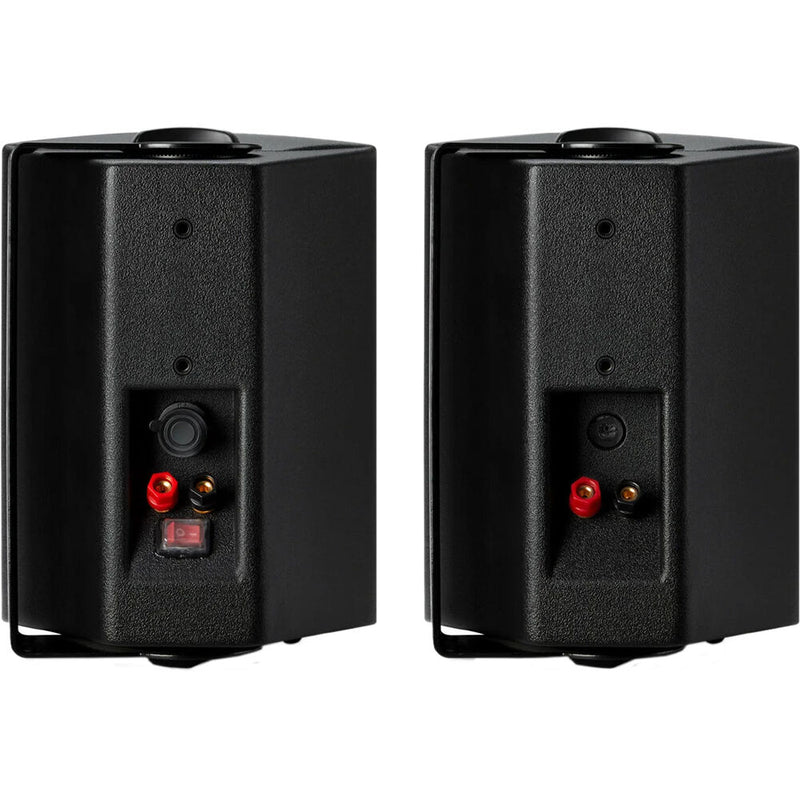 iHome iHSI-W400BT-PR-BLK Active Bluetooth Outdoor Speakers (Black, Pair)