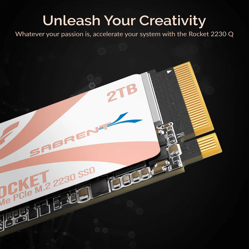 Sabrent 2TB Rocket Q4 2230 NVMe PCIe 4.0 M.2 Internal SSD