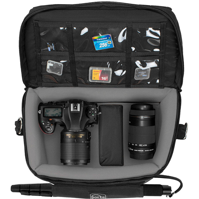 PortaBrace Camera Messenger Bag for Canon EOS R8 and Lenses