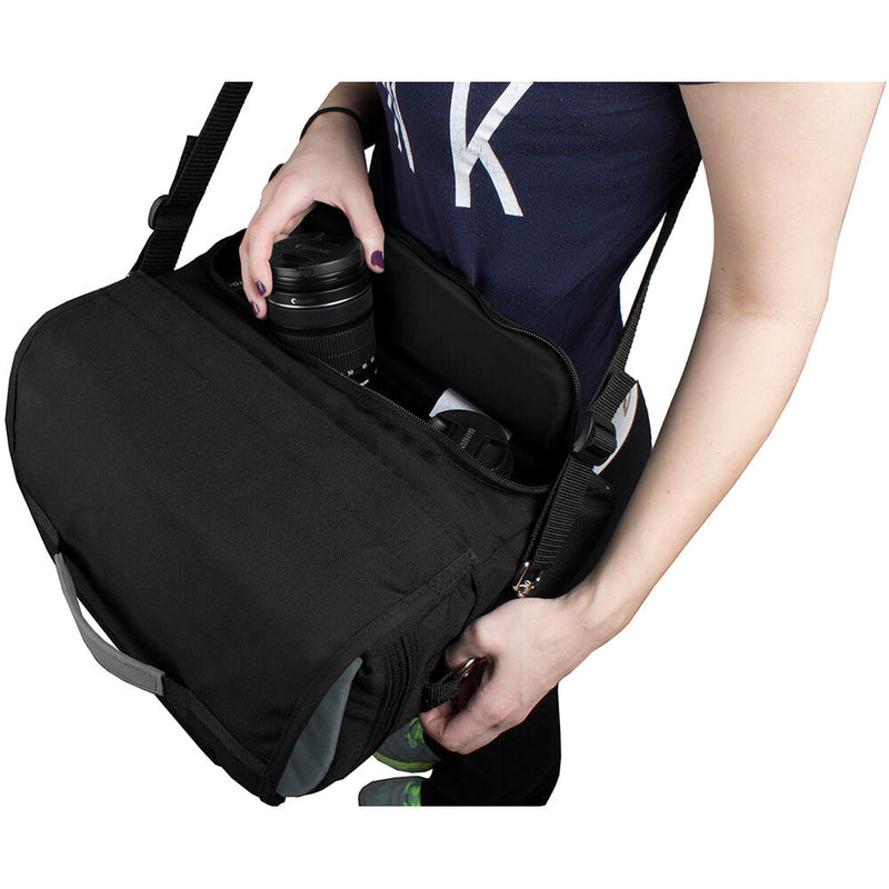 PortaBrace Camera Messenger Bag for Canon EOS R8 and Lenses