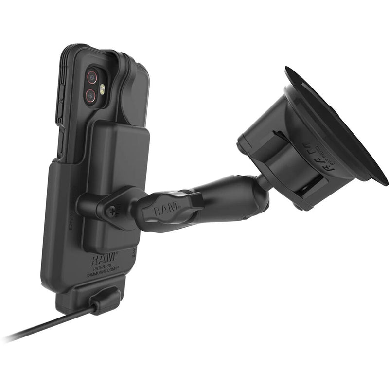 RAM MOUNTS EZ-Roll'r Powered Dock for XCover6 Pro with OEM Case or RAM Skin