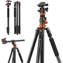 K&F Concept T254A7 Magnesium Alloy Tripod with BH-28L Ball Head