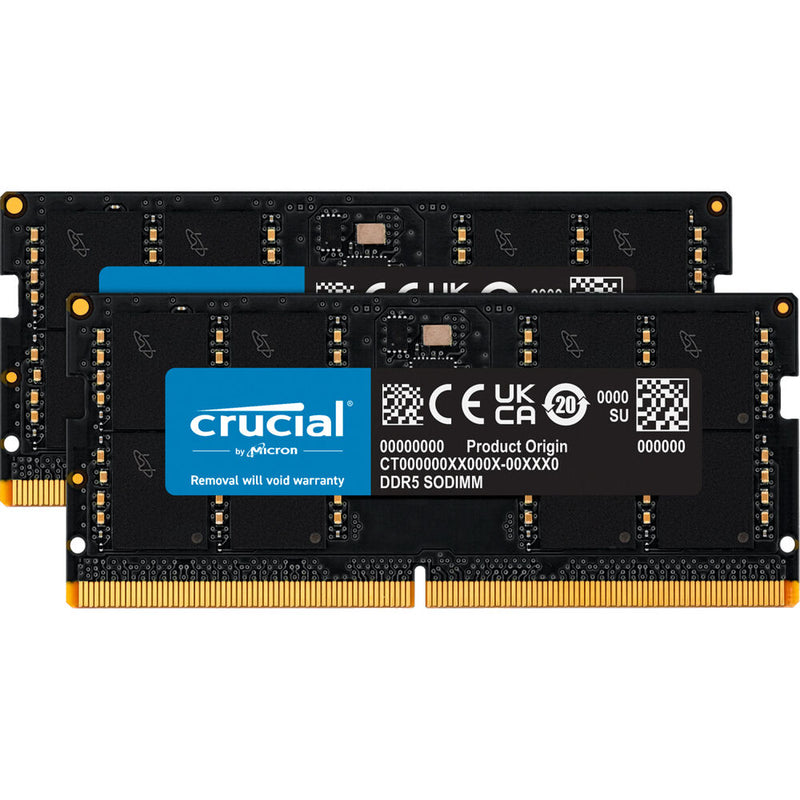 Crucial 48GB Laptop DDR5 5600 MHz SO-DIMM Memory Kit (2 x 24GB)