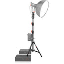 SHAPE Low-Boy Double Riser Stand (Black/Chrome, 6.9')