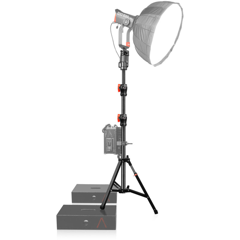 SHAPE Low-Boy Double Riser Stand (Black/Chrome, 6.9')